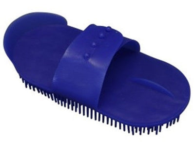 Curry Comb Pvc Sarvis Blue-STABLE: Grooming-Ascot Saddlery