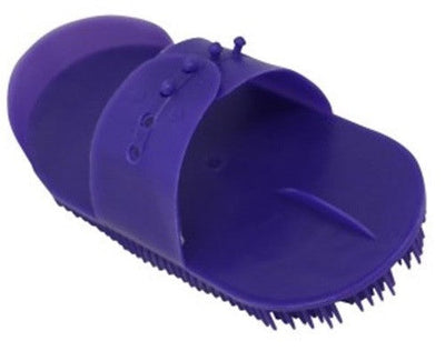 Curry Comb Pvc Sarvis Purple-STABLE: Grooming-Ascot Saddlery