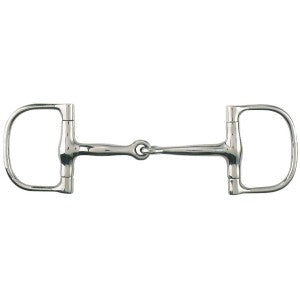 Dee Bit Small Dee Rings Jointed Mouth Stainless Steel-HORSE: Bits-Ascot Saddlery