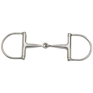 Dee Bit Thin Hollow Mouth Stainless Steel-HORSE: Bits-Ascot Saddlery