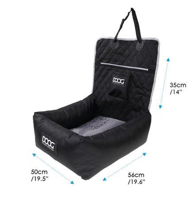 Doog Car Seat Black-Dog Accessories-Ascot Saddlery