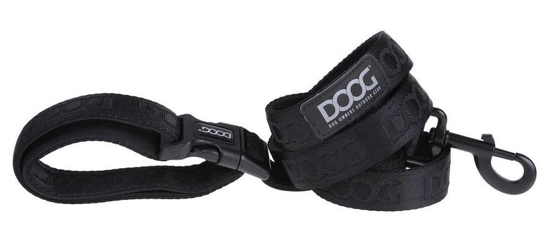 Doog Neosport Neoprene Dog Leash Clip It Black Extra Large-Dog Collars & Leads-Ascot Saddlery