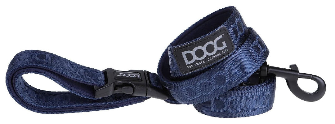 Doog Neosport Neoprene Dog Leash Clip It Navy Extra Large-Dog Collars & Leads-Ascot Saddlery