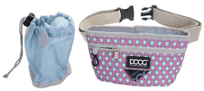 Doog Treat Pouch Luna Pink With Tear Drops Large-Dog Walking-Ascot Saddlery