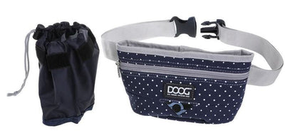 Doog Treat Pouch Stella Navy With White Spots Large-Dog Walking-Ascot Saddlery