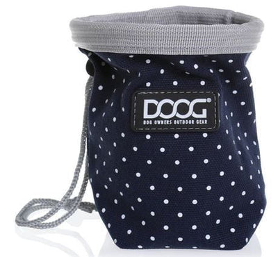 Doog Treat Pouch Stella Navy With White Spots Small-Dog Walking-Ascot Saddlery