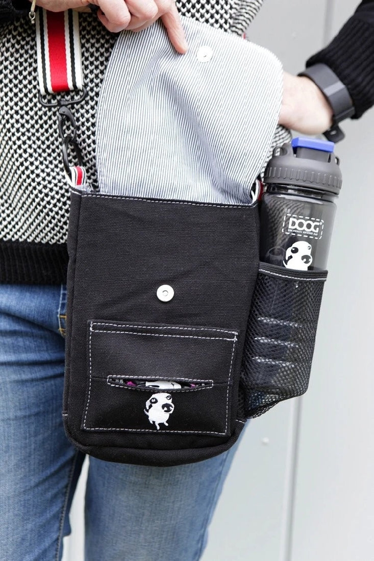 Doog Walkie Bag Shoulder Black-Dog Walking-Ascot Saddlery
