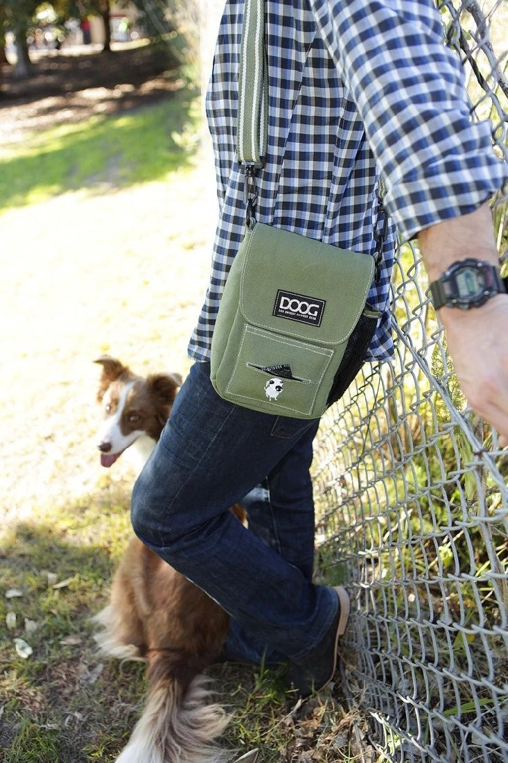 Doog Walkie Bag Shoulder Green-Dog Walking-Ascot Saddlery