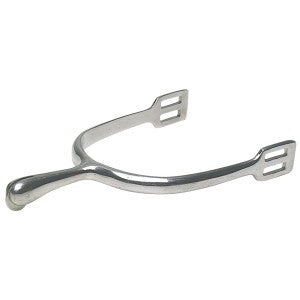 Dressage Spurs Disc Rowels 45mm Shank Stainless Steel-RIDER: Spurs & Straps-Ascot Saddlery