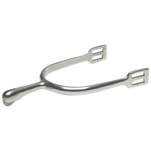 Dressage Spurs Pointed Rowels 45mm Shank Stainless Steel-RIDER: Spurs & Straps-Ascot Saddlery