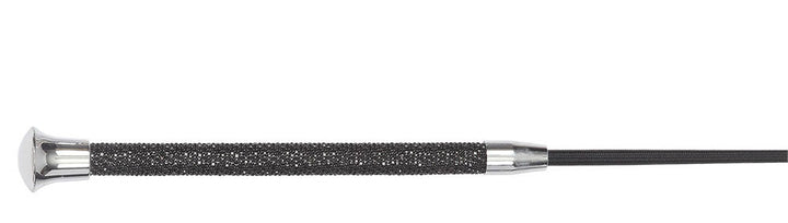 Dressage Whip Bling 110cm Black-RIDER: Whips-Ascot Saddlery