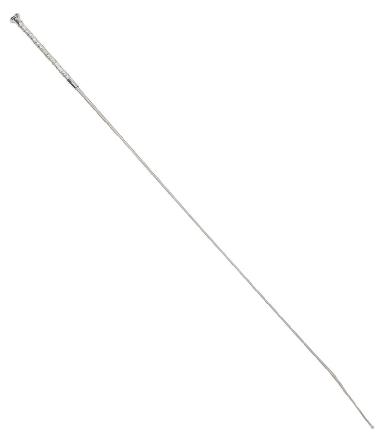 Dressage Whip Bling Wrap 110cm Silver-RIDER: Whips-Ascot Saddlery