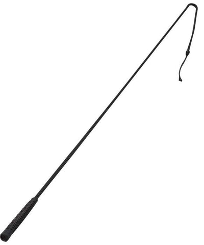 Driving Whip Braided Black 120cm-RIDER: Whips-Ascot Saddlery