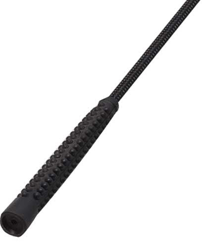 Driving Whip Braided Black 120cm-RIDER: Whips-Ascot Saddlery
