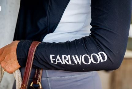 Earlwood Ava Sunshirt Long Sleeve Black & Grey-CLOTHING: Clothing Ladies-Ascot Saddlery