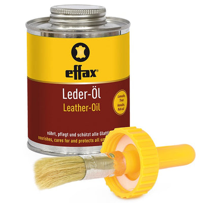 Effax Leather Oil With Brush-STABLE: Leather Care & Proofing-Ascot Saddlery