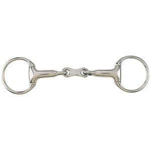 Eggbutt Bradoon Dressage French Mouth Stainless Steel-HORSE: Bits-Ascot Saddlery