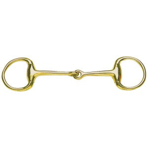Eggbutt Bradoon Superfine Jointed Mouth Gold Medal-HORSE: Bits-Ascot Saddlery