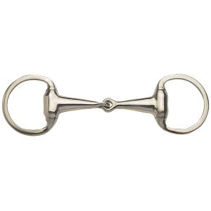 Eggbutt Hollow Thick Jointed Mouth Stainless Steel-HORSE: Bits-Ascot Saddlery