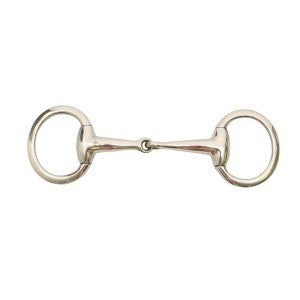 Eggbutt Snaffle Thick Jointed Mouth Stainless Steel-HORSE: Bits-Ascot Saddlery