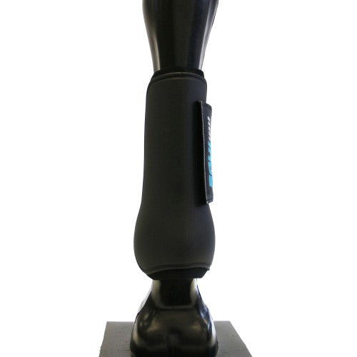 Equiguard Open Front Boots Black-HORSE: Horse Boots-Ascot Saddlery