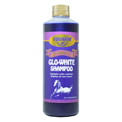 Equinade Glo White Shampoo 500ml-STABLE: Show Preparation-Ascot Saddlery
