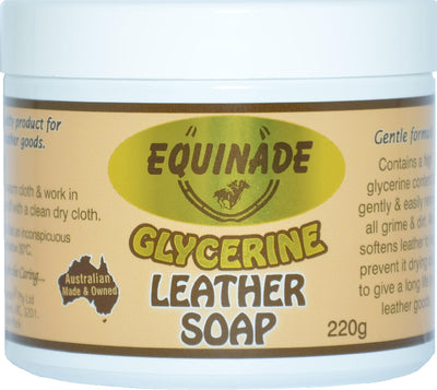 Equinade Glycerine Saddle Soap 220gm-STABLE: Leather Care & Proofing-Ascot Saddlery
