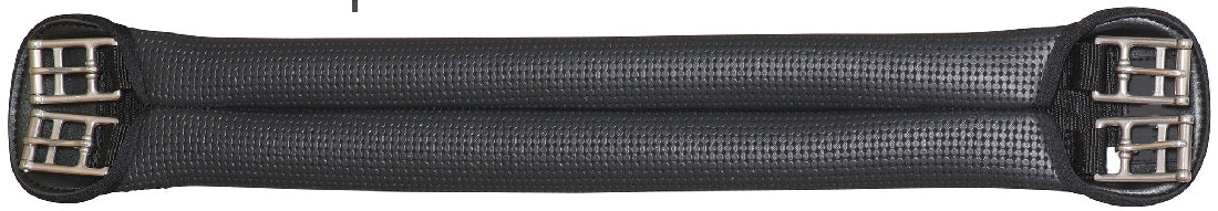 Equiprene Anti Gall Dressage Girth Elasticised Black-HORSE: Girths-Ascot Saddlery