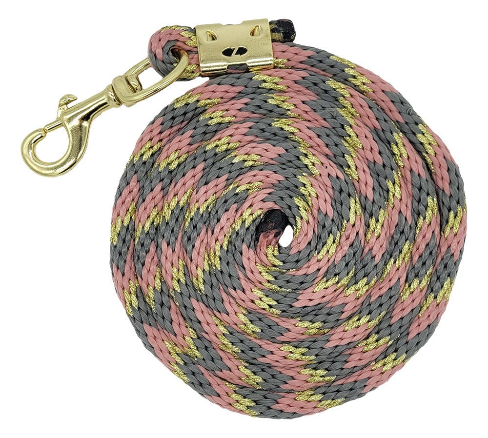 Estate 2023 Braided Lead Grey & Dusk-HORSE: Leads & Snap Hooks-Ascot Saddlery