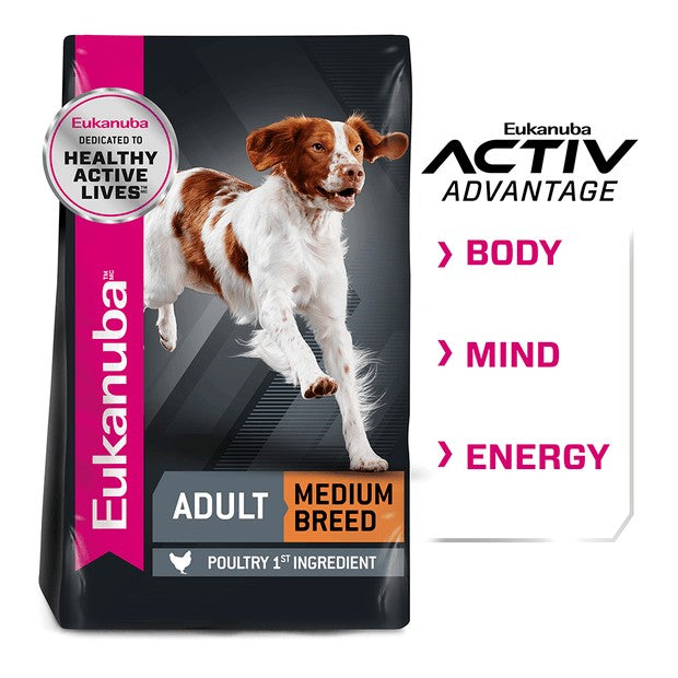 Eukanuba Dog Adult Medium Breed 15kg-Dog Food-Ascot Saddlery