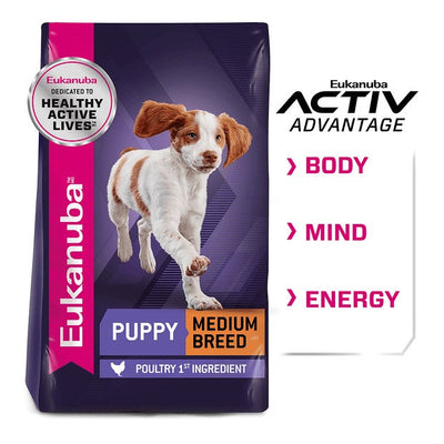 Eukanuba Dog Puppy Medium Breed 15kg-Dog Food-Ascot Saddlery