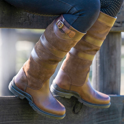 Eurohunter Boots Kelly Tall Brown-FOOTWEAR: Casual Footwear-Ascot Saddlery