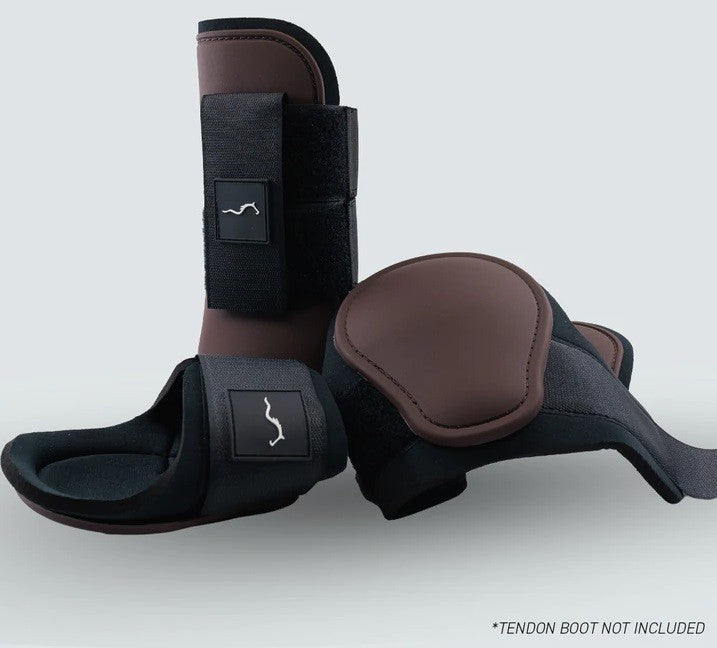 Eurohunter Horse Boots Fetlock Brown-HORSE: Horse Boots-Ascot Saddlery