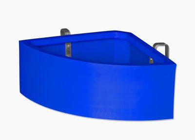 Feed Bin Corner 45lit Agboss Blue-STABLE: Feed Bins & Hay Bags-Ascot Saddlery