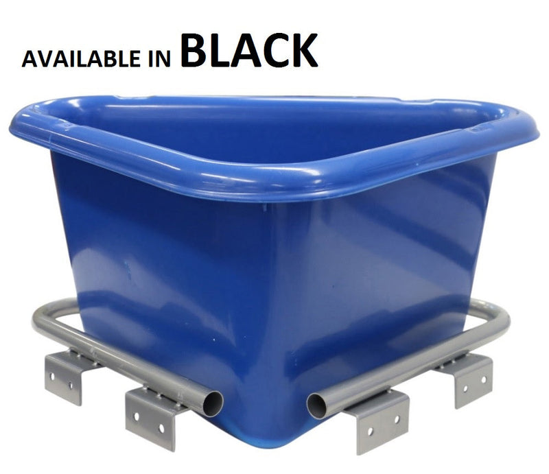 Feed Bin Plastic Corner Black-STABLE: Feed Bins & Hay Bags-Ascot Saddlery