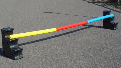 Ferrari Plastic Jump Poles Red & Yellow & Blue-STABLE: Jumps & Markers-Ascot Saddlery