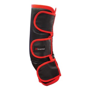 Float Boots Xtreme Set Of 4 Black & Red-HORSE: Horse Boots-Ascot Saddlery