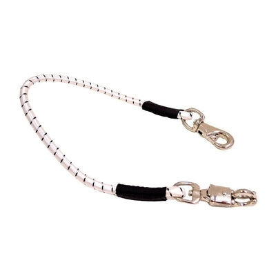 Float Tie Bungee 50cm White-HORSE: Leads & Snap Hooks-Ascot Saddlery
