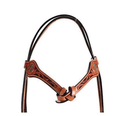 Fort Worth Iroquois Knotted Headstall-HORSE: Stock & Western-Ascot Saddlery