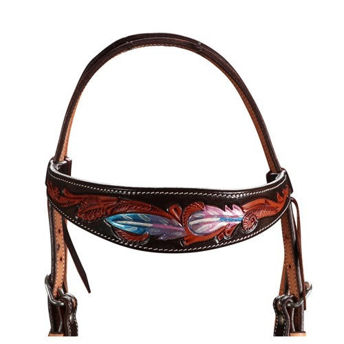 Fort Worth Pink Apache Headstall-HORSE: Stock & Western-Ascot Saddlery