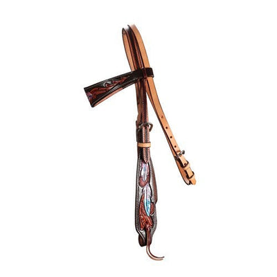 Fort Worth Pink Apache Headstall-HORSE: Stock & Western-Ascot Saddlery