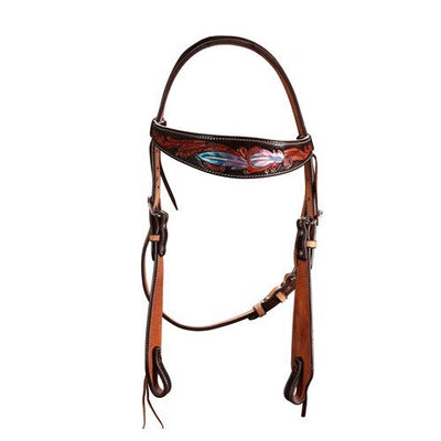Fort Worth Pink Apache Headstall-HORSE: Stock & Western-Ascot Saddlery