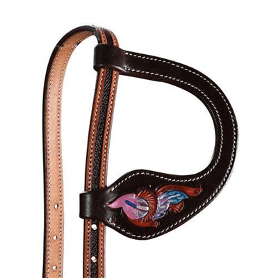 Fort Worth Pink Apache One Ear Headstall-HORSE: Stock & Western-Ascot Saddlery