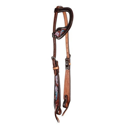 Fort Worth Pink Apache One Ear Headstall-HORSE: Stock & Western-Ascot Saddlery