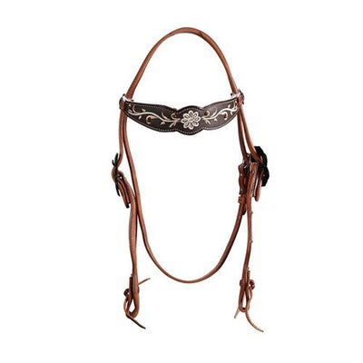 Fort Worth Rustic Beauty Headstall-HORSE: Stock & Western-Ascot Saddlery