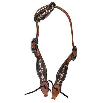 Fort Worth Rustic Beauty One Ear Headstall-HORSE: Stock & Western-Ascot Saddlery