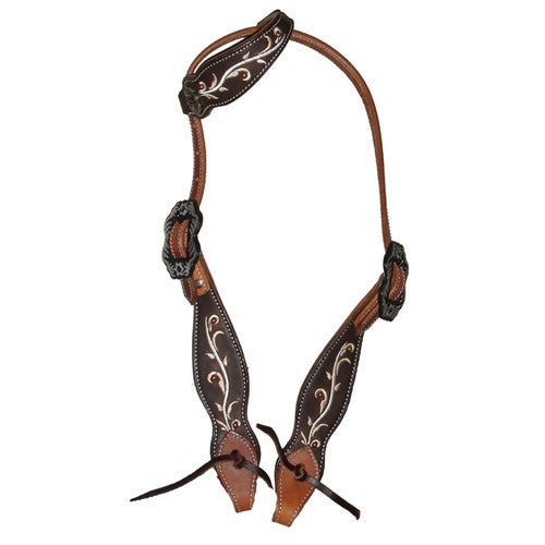 Fort Worth Rustic Beauty One Ear Headstall-HORSE: Stock & Western-Ascot Saddlery