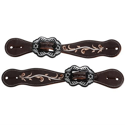 Fort Worth Rustic Beauty Spur Straps Ladies-HORSE: Stock & Western-Ascot Saddlery