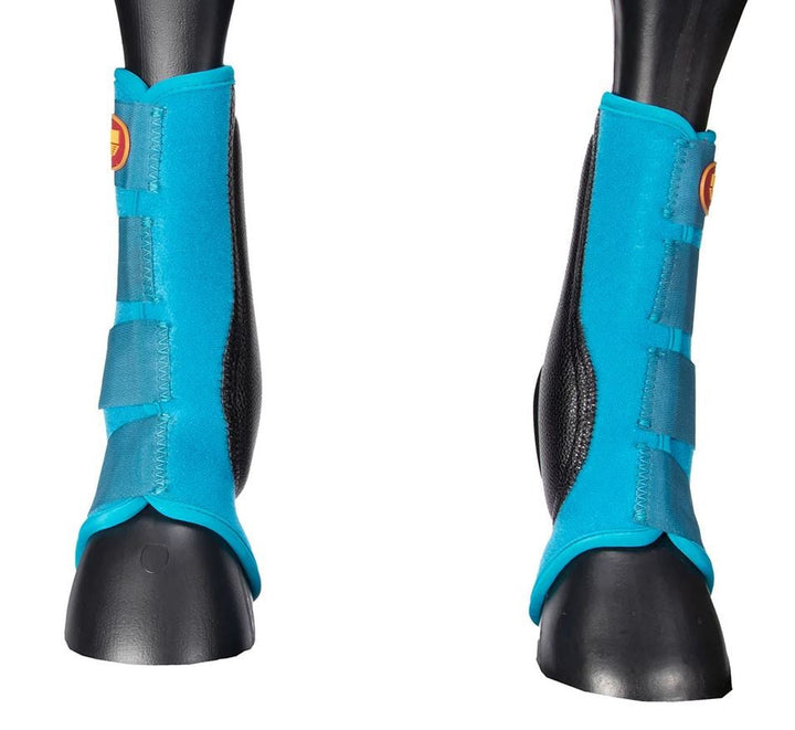 Fort Worth Skid Boots Standard Turquoise-HORSE: Horse Boots-Ascot Saddlery