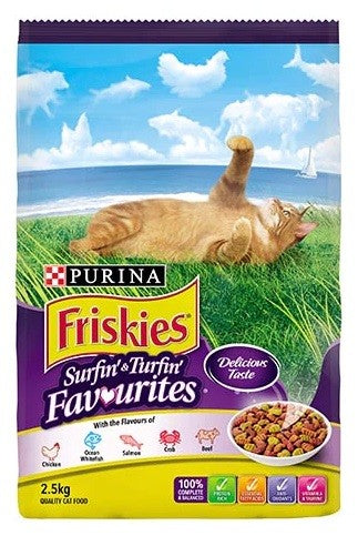 Friskies Surfin & Turfin Favourites 2.5kg-Cat Food & Treats-Ascot Saddlery
